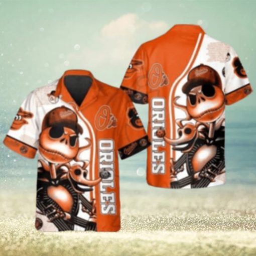 Jack Skellington Orioles Hawaiian Shirt – Spooktacular Style For Baltimore Fans