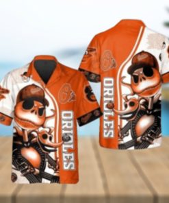 Jack Skellington Orioles Hawaiian Shirt – Spooktacular Style For Baltimore Fans