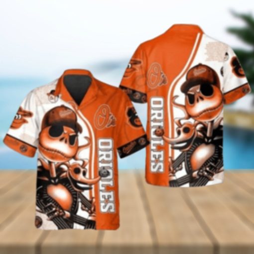 Jack Skellington Orioles Hawaiian Shirt – Spooktacular Style For Baltimore Fans