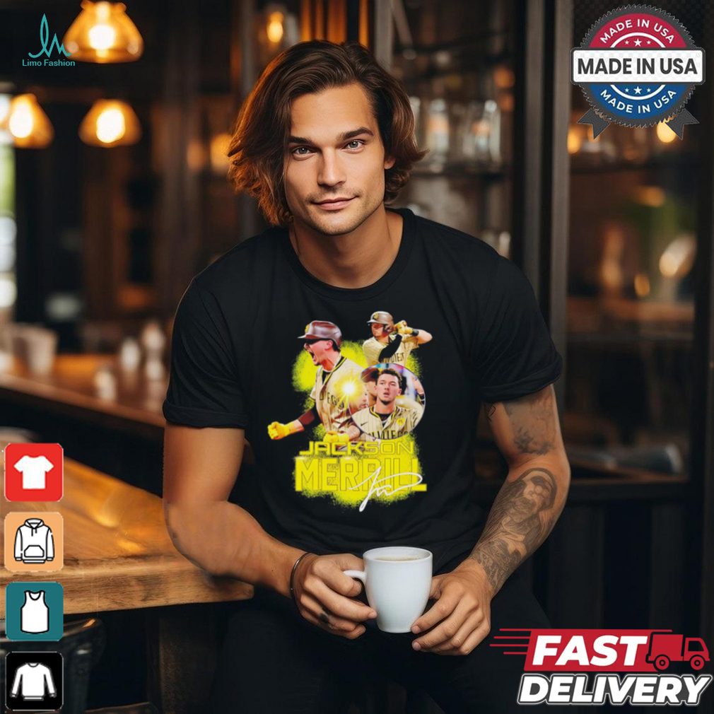 Jackson Merrill San Diego Padres outfielder signature shirt Jackson Merrill San Diego Padres outfielder signature shirt
