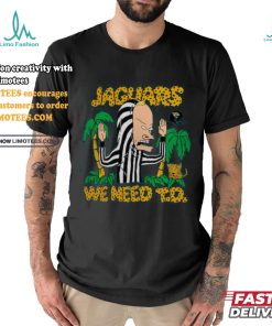 Jacksonville Jaguars NFL x Homage x Beavis and Butt Head Unisex Tri Blend T Shirt