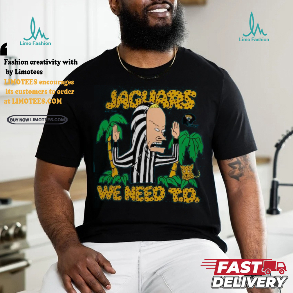 Jacksonville Jaguars NFL x Homage x Beavis and Butt Head Unisex Tri Blend T Shirt Jacksonville Jaguars NFL x Homage x Beavis and Butt Head Unisex Tri Blend T Shirt