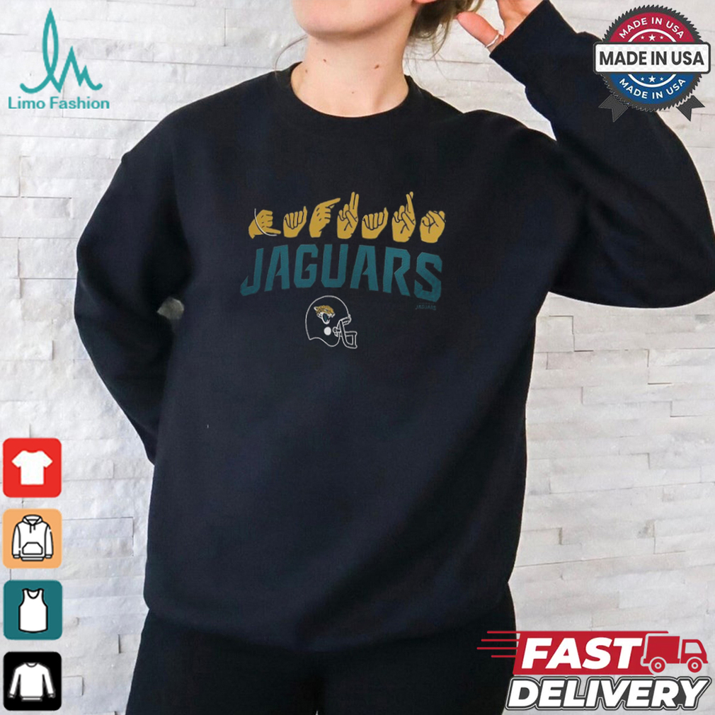 Jacksonville Jaguars The NFL ASL Collection by Love Sign American Sign Language T Shirt Jacksonville Jaguars The NFL ASL Collection by Love Sign American Sign Language T Shirt