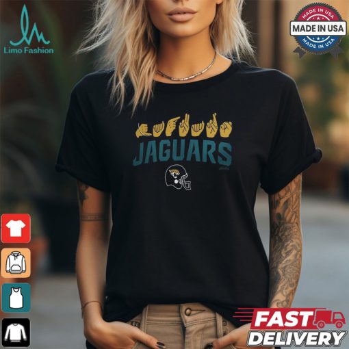 Jacksonville Jaguars The NFL ASL Collection by Love Sign American Sign Language T Shirt