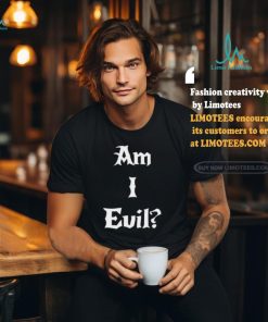 James B. Jones Wearing Am I Evil Shirt