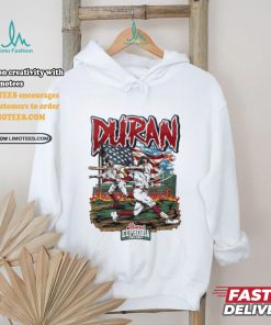 Jarren Duran and US flag baseball design cartoon shirt