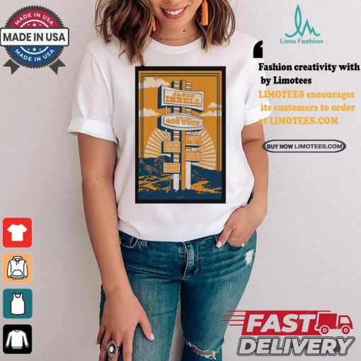 Jason isbell and the 400 unit in asheville nc on august 13 2024 tour poster shirt