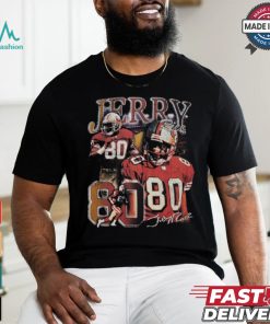 Jerry Rice Black San Francisco 49ers Legends Collage T Shirt