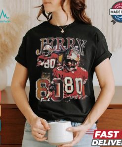 Jerry Rice Black San Francisco 49ers Legends Collage T Shirt