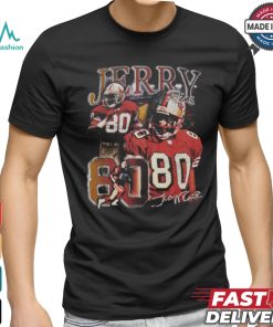 Jerry Rice Black San Francisco 49ers Legends Collage T Shirt