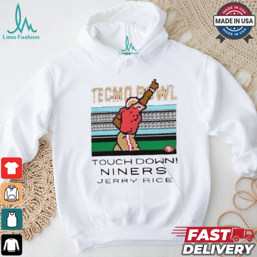 Jerry Rice San Francisco 49ers Tecmo Bowl Retired Player shirt Jerry Rice San Francisco 49ers Tecmo Bowl Retired Player shirt