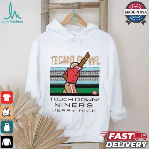 Jerry Rice San Francisco 49ers Tecmo Bowl Retired Player shirt