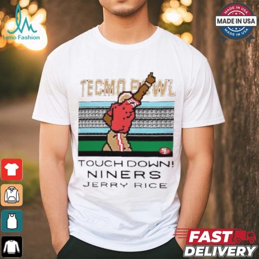Jerry Rice San Francisco 49ers Tecmo Bowl Retired Player shirt