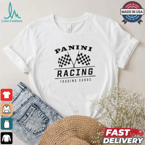 Joey Logano Wearing Panini Racing Trading Cards Shirt