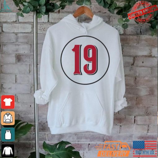 Joey Votto Cincinnati Reds baseball number 19 circle shirt
