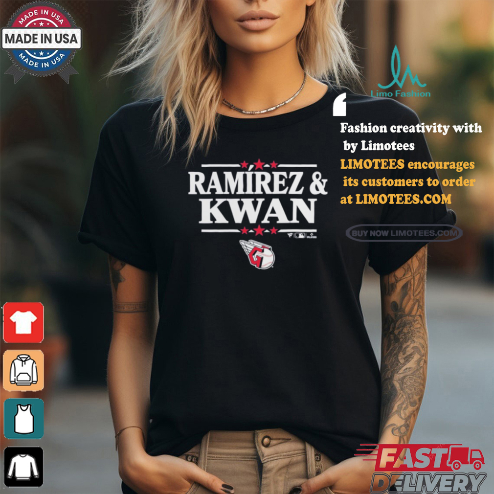 Jose Ramirez & Steven Kwan Cleveland Guardians Election Player T Shirt Jose Ramirez & Steven Kwan Cleveland Guardians Election Player T Shirt