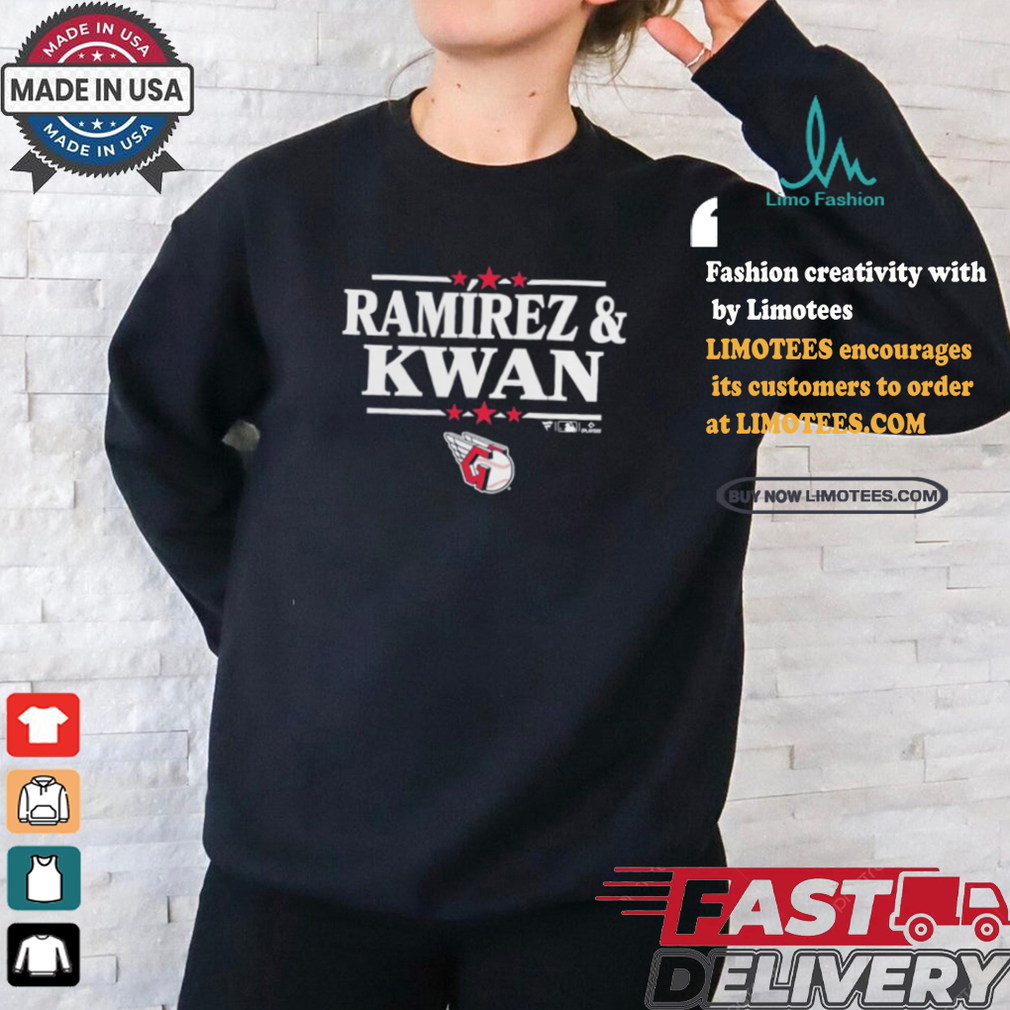 Jose Ramirez & Steven Kwan Cleveland Guardians Election Player T Shirt Jose Ramirez & Steven Kwan Cleveland Guardians Election Player T Shirt