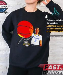 Josh Clark Marquette Golden Eagles signature portrait shirt