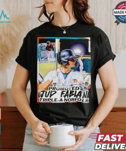 Jud Fabian promotion to Triple A Norfolk shirt