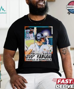 Jud Fabian promotion to Triple A Norfolk shirt