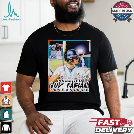 Jud Fabian promotion to Triple A Norfolk shirt