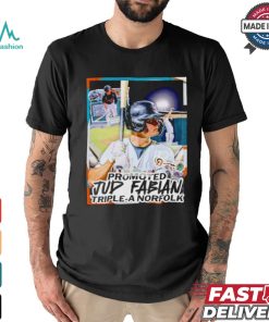 Jud Fabian promotion to Triple A Norfolk shirt