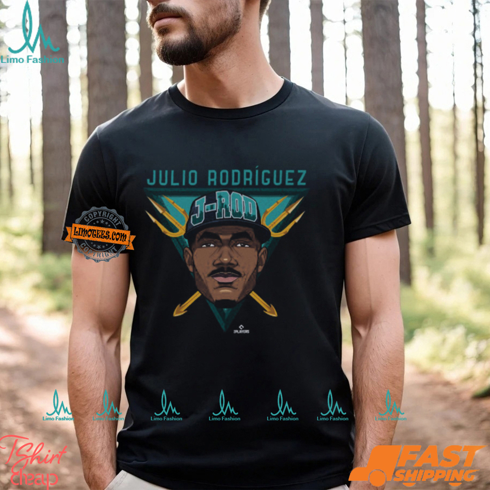 Julio Rodriguez Seattle Triangle Trident Shirt Julio Rodriguez Seattle Triangle Trident Shirt