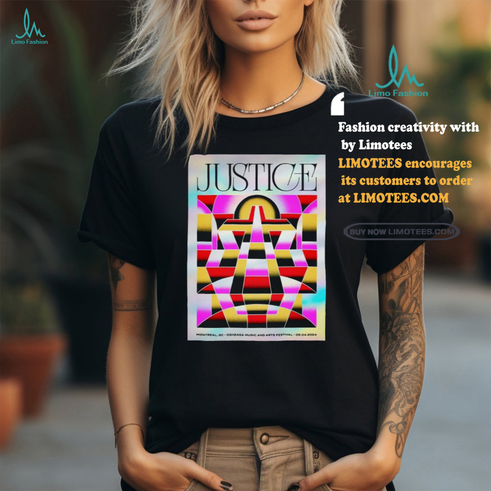 Justice Aug 4 2024 Parc Jean Drapeau in Montréal QC Poster Shirt Justice Aug 4 2024 Parc Jean Drapeau in Montréal QC Poster Shirt