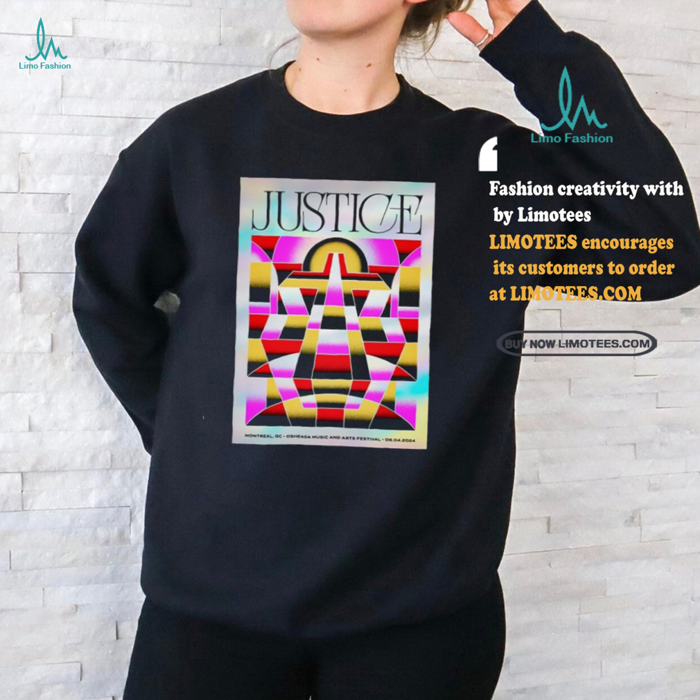 Justice Aug 4 2024 Parc Jean Drapeau in Montréal QC Poster Shirt Justice Aug 4 2024 Parc Jean Drapeau in Montréal QC Poster Shirt