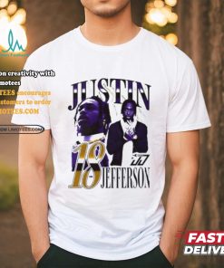 Justin Jefferson Minnesota Vikings lightning 2024 shirt