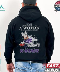 K State Wildcats x Minnie Mouse Never Underestimate A Woman Who Understands Football And Loves Shirt