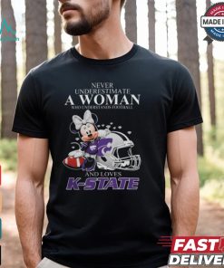 K State Wildcats x Minnie Mouse Never Underestimate A Woman Who Understands Football And Loves Shirt