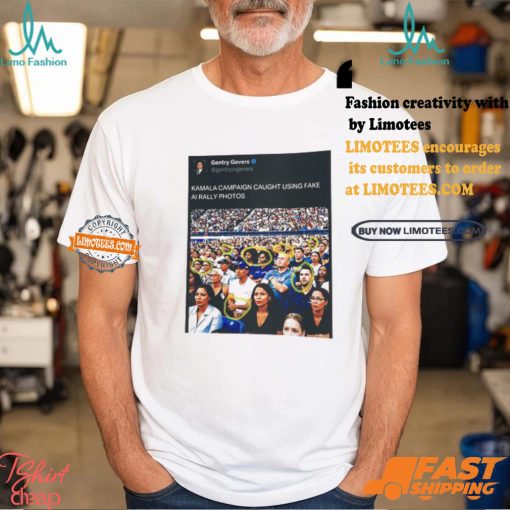 Kamala Campaign Caught Using Fake AI Rally Photos Unisex T Shirt