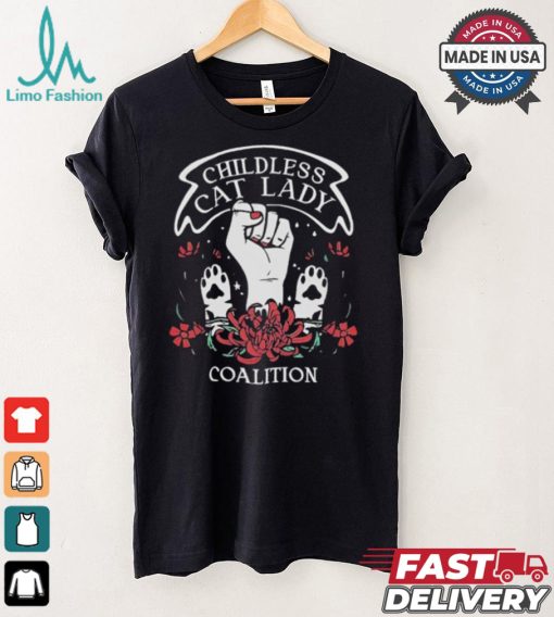Kamala Harris Childless Cat Lady Coalition 2024 T shirt