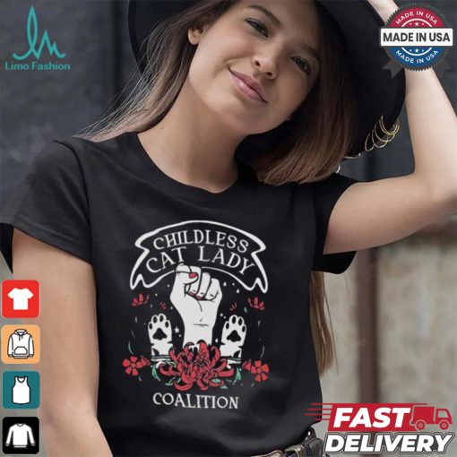 Kamala Harris Childless Cat Lady Coalition 2024 T shirt