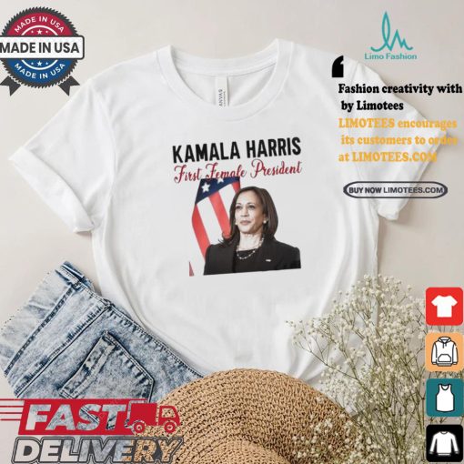 Kamala Harris First Female President Let’s Finish The Job Madam President 2024 Kamala Rally T shirt