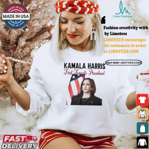 Kamala Harris First Female President Let’s Finish The Job Madam President 2024 Kamala Rally T shirt