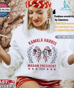 Kamala Harris For Madam President Election 2024 America Bow Voting For Harris T shrit