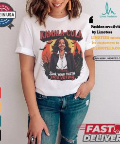 Kamala Harris Halloween Sink Your Teeth Into Voting Kamala Cula T shirt