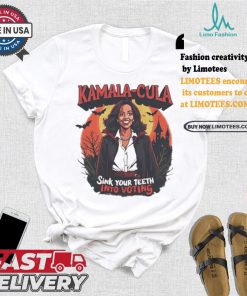 Kamala Harris Halloween Sink Your Teeth Into Voting Kamala Cula T shirt