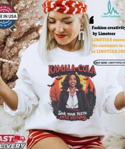 Kamala Harris Halloween Sink Your Teeth Into Voting Kamala Cula T shirt