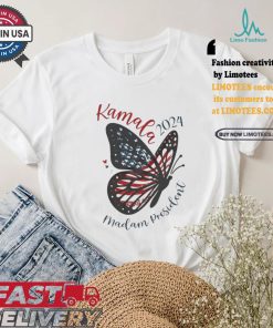 Kamala Harris Patriotic Butterfly For President We Are Not Going Back 2024 Harris Walz T shirt