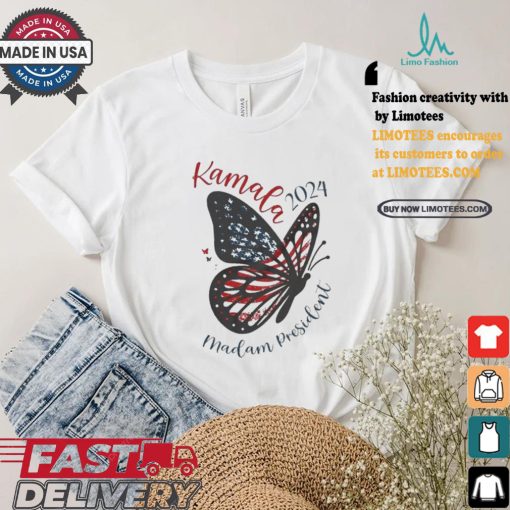 Kamala Harris Patriotic Butterfly For President We Are Not Going Back 2024 Harris Walz T shirt
