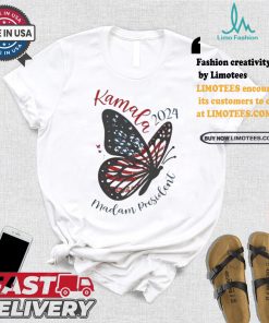 Kamala Harris Patriotic Butterfly For President We Are Not Going Back 2024 Harris Walz T shirt