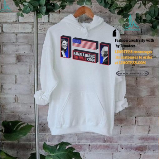 Kamala Harris Tim Walz 2024 USA 3D Stage T Shirt