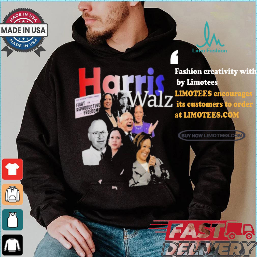 Kamala Harris Tim Walz Retro Bootleg Style Photography Vice President Kamala Harris Fight For Reproductive Freedom T shirt Kamala Harris Tim Walz Retro Bootleg Style Photography Vice President Kamala Harris Fight For Reproductive Freedom T shirt