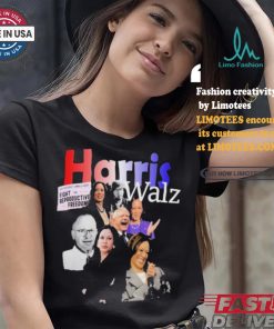 Kamala Harris Tim Walz Retro Bootleg Style Photography Vice President Kamala Harris Fight For Reproductive Freedom T shirt