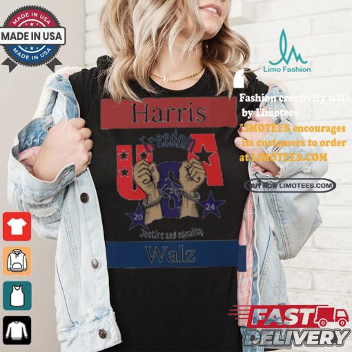 Kamala Harris Usa Freedom 2024 Justice And Equality T shirt