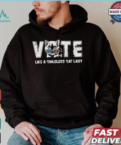 Kamala Harris Vote Like A Childless Cat Lady 2024 T shirt