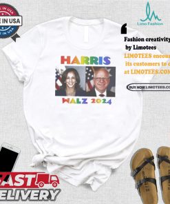 Kamala Harris Walz 2024 Rainbow Gaay Pride America President T shirt